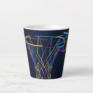  Basketball hoop Latte Mug