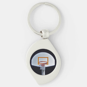 Basketball Hoop Metal Key Chain