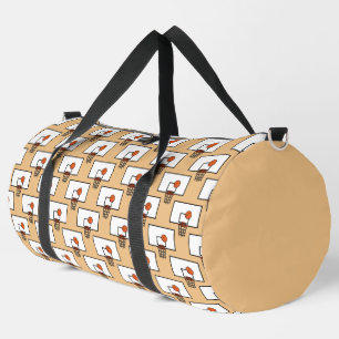 Basketball Hoop Pattern Duffle Bag