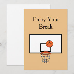 Basketball Hoop Personalise Holiday Card