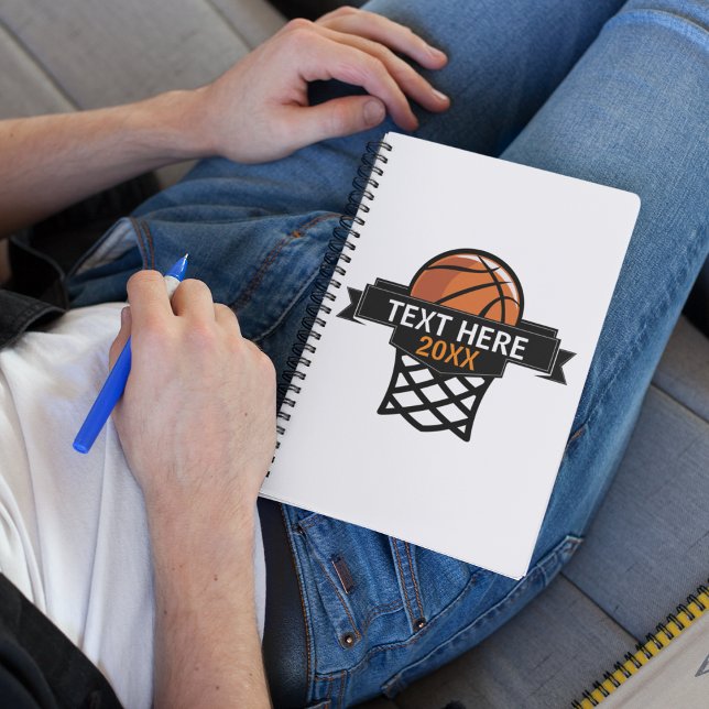 Basketball Hoop Personalised  Notebook (Creator Uploaded)