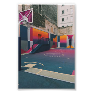 Basketball Hoop Photo Print