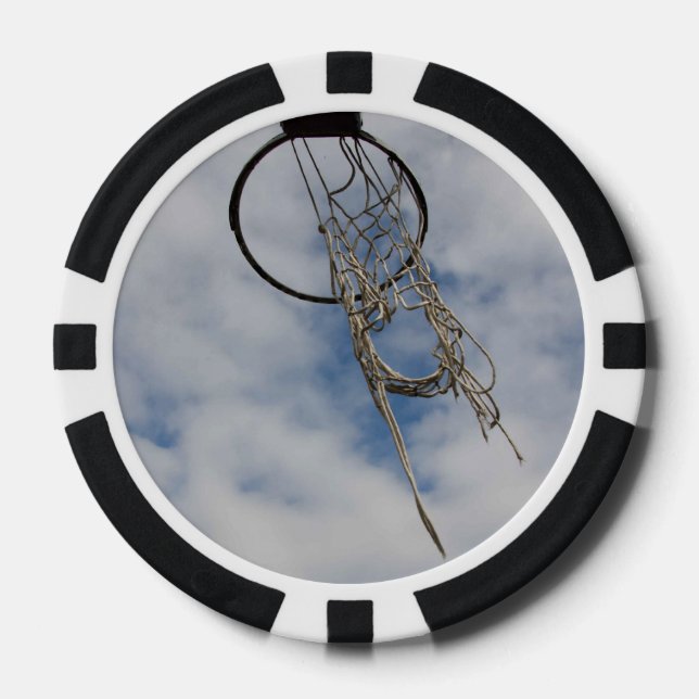 Basketball hoop poker chips (Front)