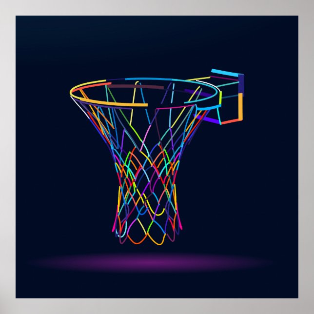  Basketball hoop Poster (Front)