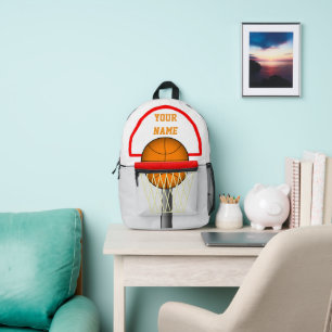Basketball Hoop -  Printed Backpack