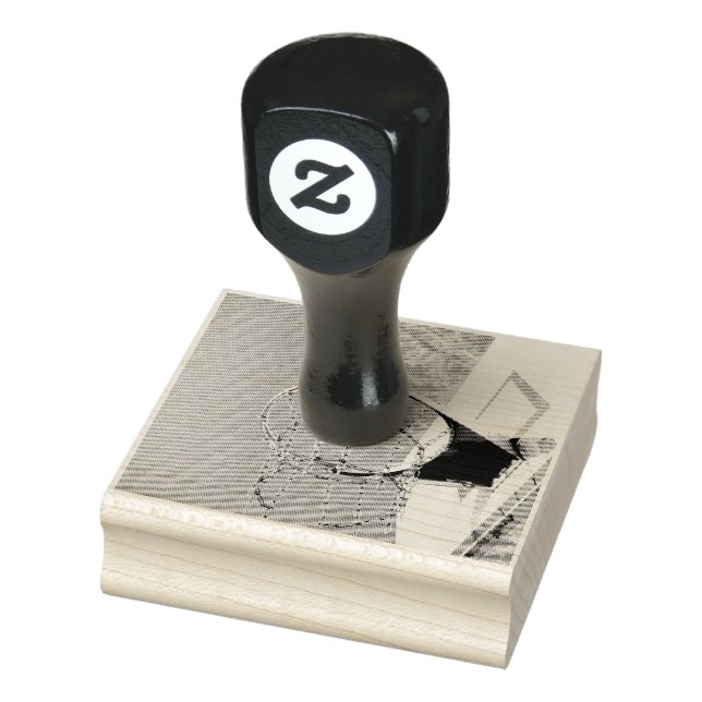 Basketball Hoop Rubber Stamp (Stamp)