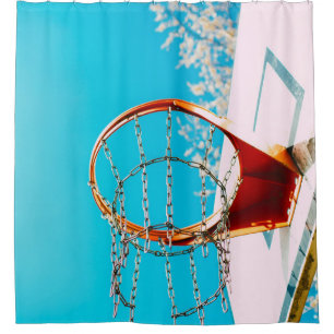 Basketball Hoop Shower Curtain