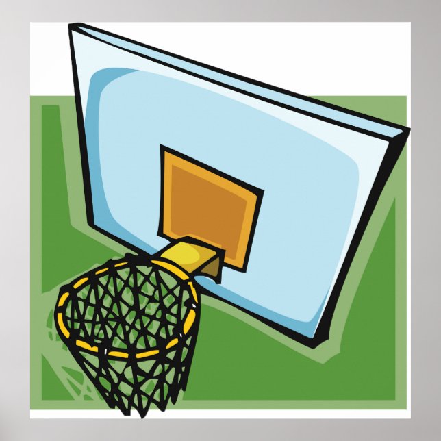 Basketball Hoop Sport Poster (Front)