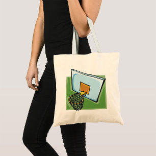 Basketball Hoop Sports Backboard And Net Tote Bag