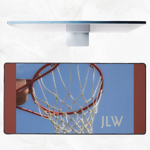 Basketball Hoop Sports Blue Sky Photographic Desk Mat