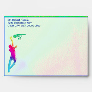 Basketball Hoop Star A7 Envelope
