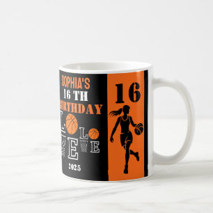 Basketball Hoops, Basketball Player Birthday Gift Coffee Mug