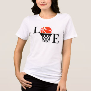 Basketball Hoops, Basketball Player Gift Tri-Blend Shirt
