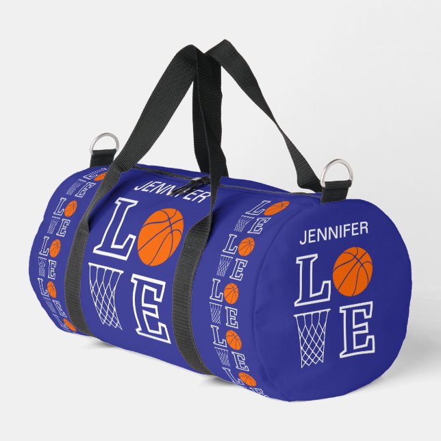 Basketball hoops, Basketball Player, Team, Gift Duffle Bag (Left Corner)
