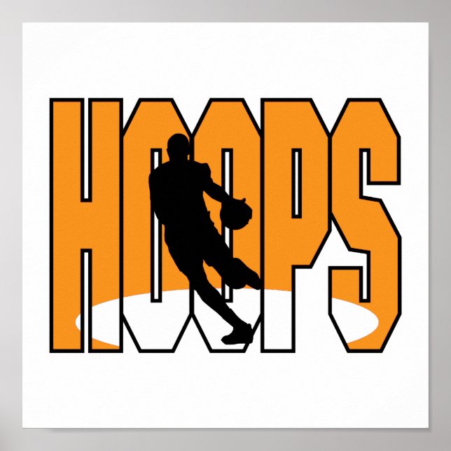 basketball hoops design poster (Front)