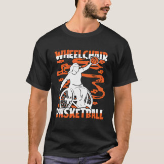 Basketball Hoops Hooping Bball Baller Wheelchair B T-Shirt