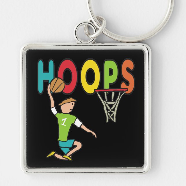 Basketball Hoops Key Ring (Front)