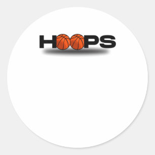 Basketball Hoops - Perfect For Players Basketball Classic Round Sticker