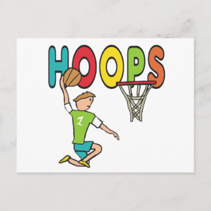 Basketball Hoops Postcard