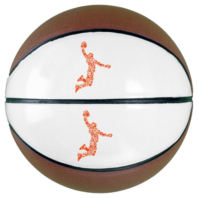 Basketball Hoops Symbol Slam Jump Time (Front)