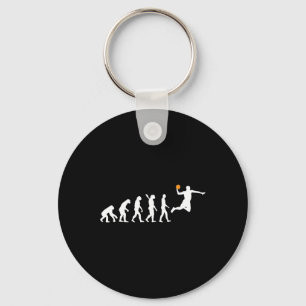 Basketball - Human Evolution Darwin Key Ring