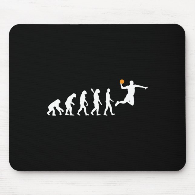 Basketball - Human Evolution Darwin  Mouse Pad (Front)