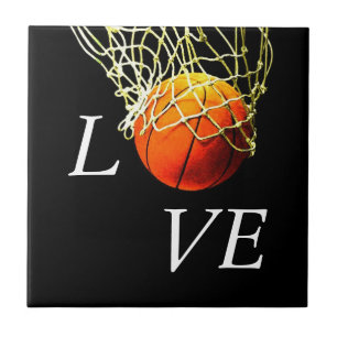 Basketball I Love Ceramic Tile