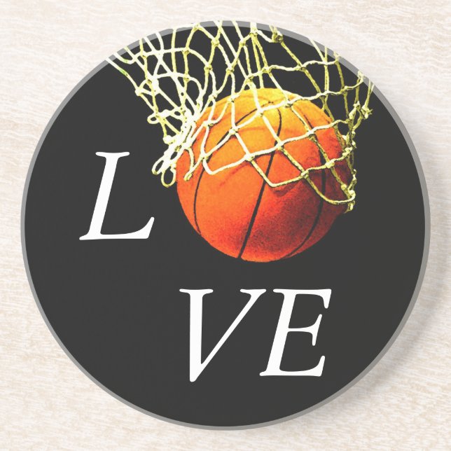 Basketball I Love Coaster (Front)