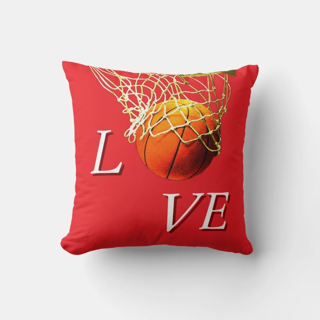 Basketball I Love Cushion (Front)