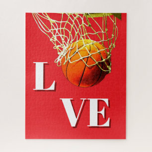 Basketball I Love Jigsaw Puzzle