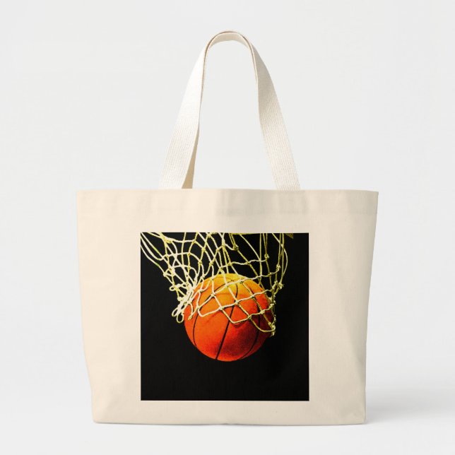 Basketball I Love Large Tote Bag (Front)