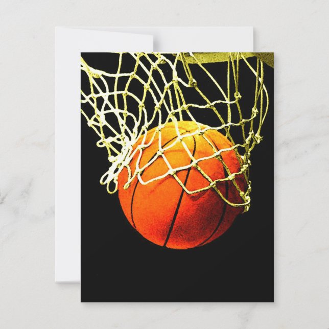 Basketball I Love Thank You Card (Front)