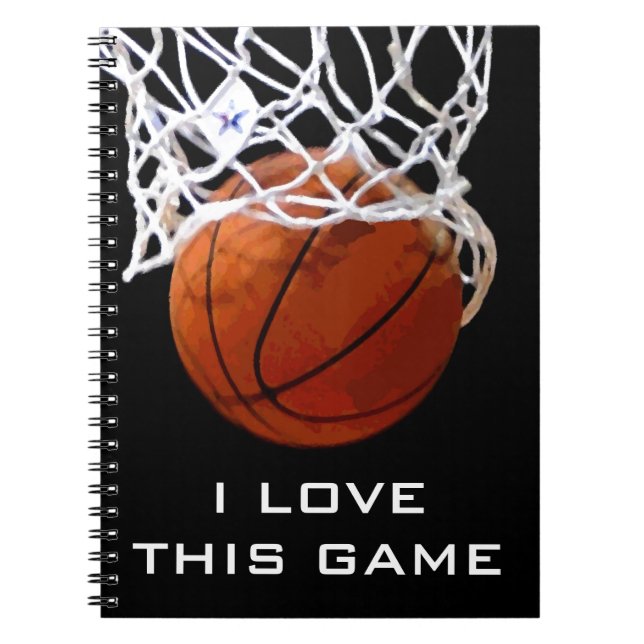 Basketball I Love This Game Notebook (Front)