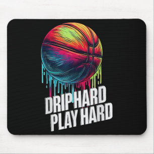 Basketball Ice Cream Drip For Boys Girls Youth Bas Mouse Pad