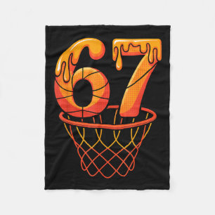 Basketball Ice Drip 67 Seven 67 Six Basketball Cre Fleece Blanket