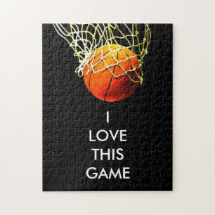 Basketball Illustration Painting Art Sports Jigsaw Puzzle