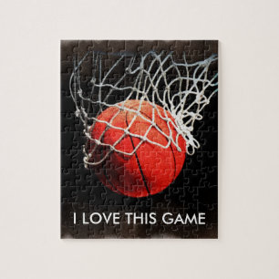 Basketball Illustration Painting Art Sports Jigsaw Puzzle