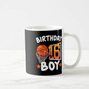 Basketball Im 16 Years Old 16th Birthday Boy Decor Coffee Mug