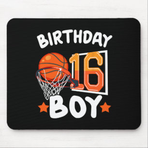 Basketball Im 16 Years Old 16th Birthday Boy Decor Mouse Pad