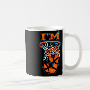 Basketball I'm 9 Boy Girl 9th Birthday Coffee Mug