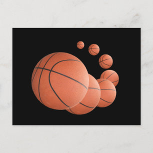 Basketball in Flight Postcard