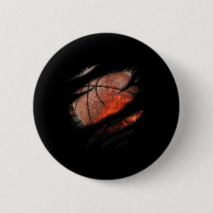 Basketball in me Design 6 Cm Round Badge