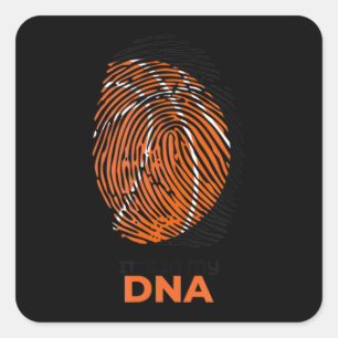 Basketball In My DNA Square Sticker