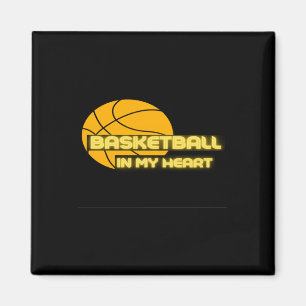 Basketball In My Heart Funny S - Gift For Magnet