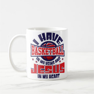 Basketball In My Veins Jesus In My Heart Mug