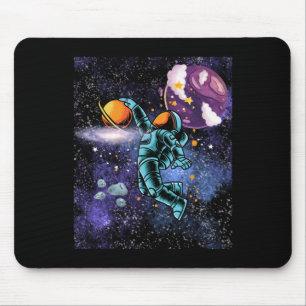 Basketball In Space Mouse Pad