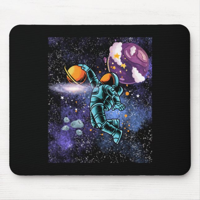 Basketball In Space  Mouse Pad (Front)