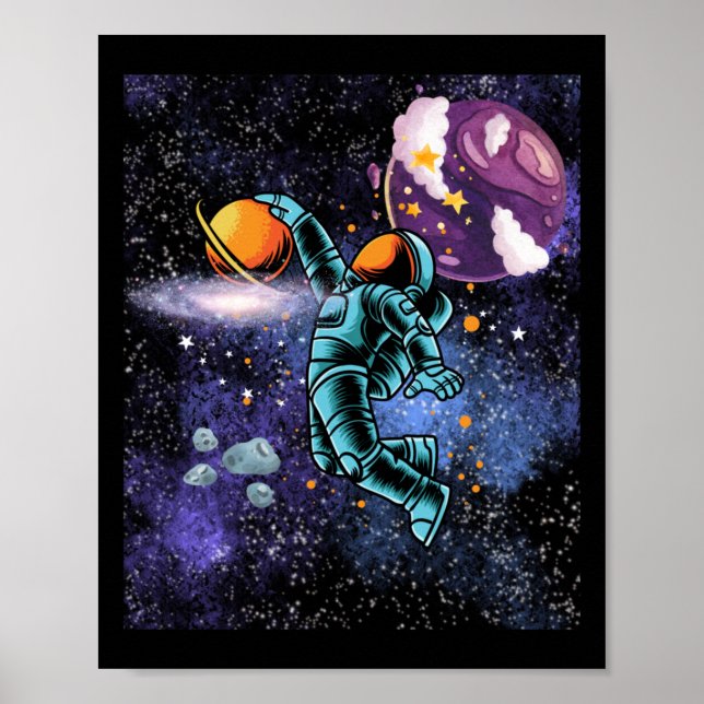 Basketball In Space  Poster (Front)