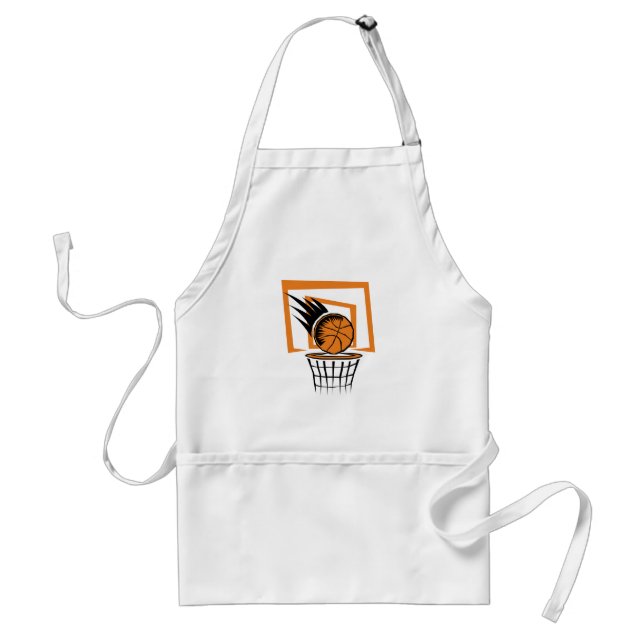 Basketball in the Basket Standard Apron (Front)