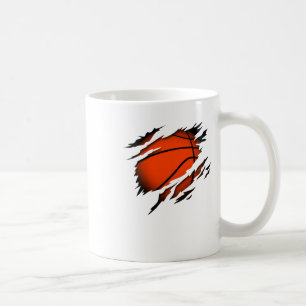 Basketball In The Heart Basketball Player Pion Coffee Mug